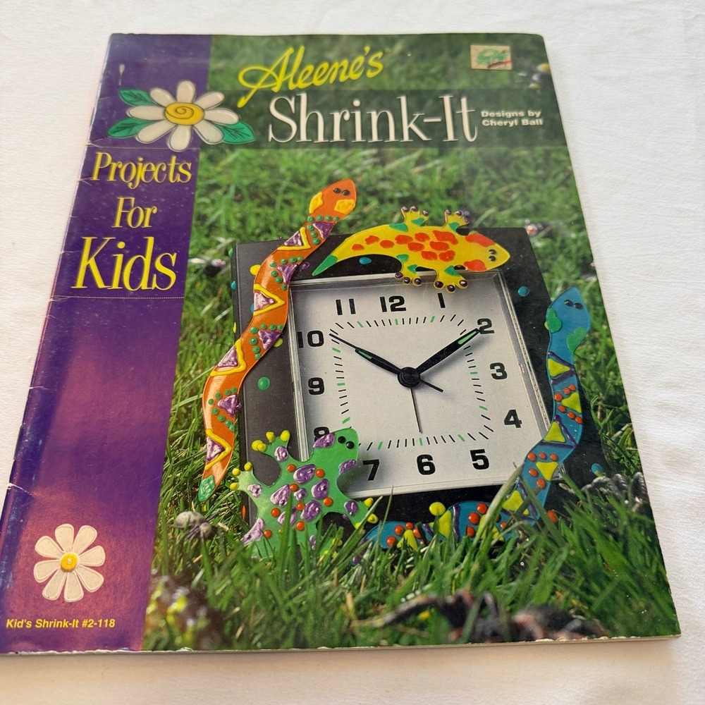 Aleene's Shrink-It Projects For Kids Craft Instruction‎ Book 1999 #2-118